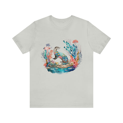 Oceanic Dreams - Short Sleeve Tee Silver